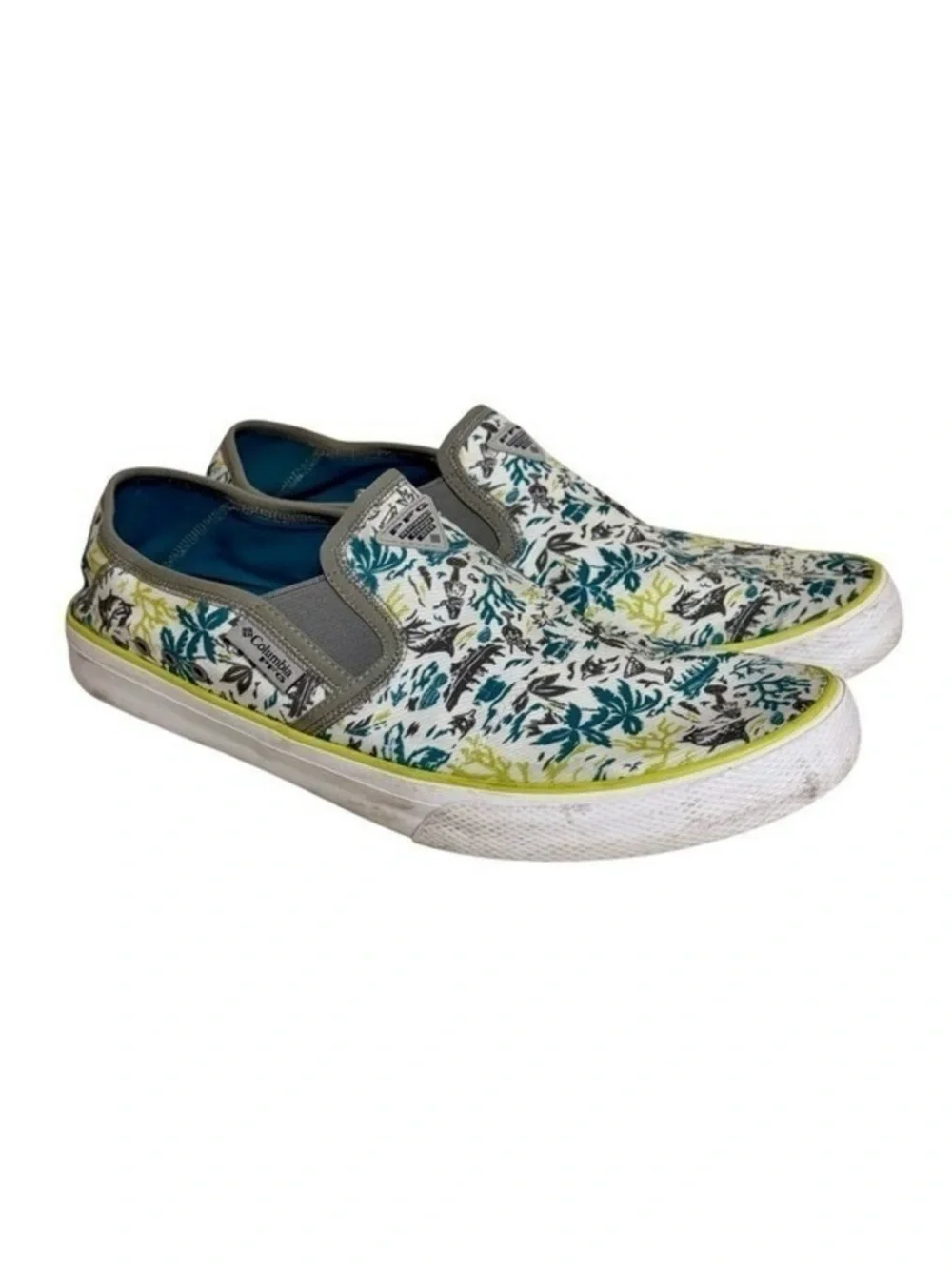 Columbia Boat Shoes Slip Ons Deck Shoes Fishing Boating Boat Summer Tropical